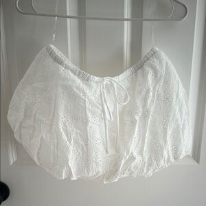 Peppermayo White Bubble Mini Skirt